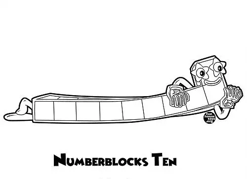 Numberblocks Coloring Pages 49