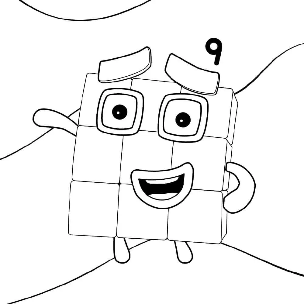 Numberblocks Coloring Pages 52