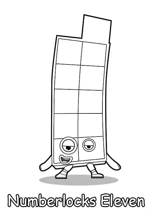 Desenhos de Numberblocks Para Colorir 6