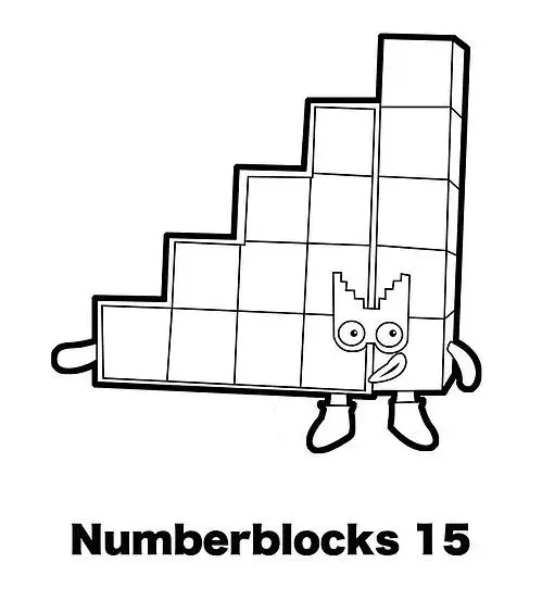 Desenhos de Numberblocks Para Colorir 7