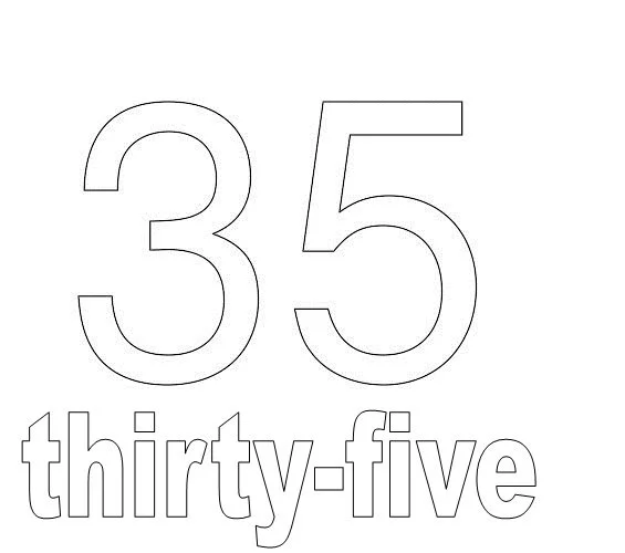 Numbers Coloring Pages 74