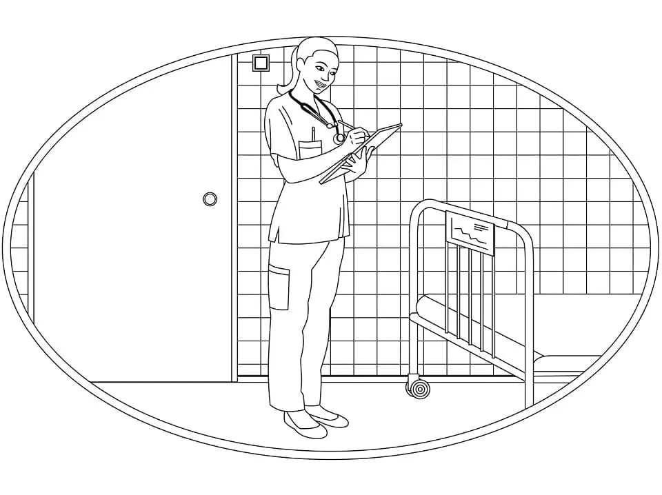 Desenhos de Enfermeiras Para Colorir 57