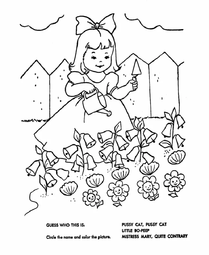 Nursery Rhymes Coloring Pages 32