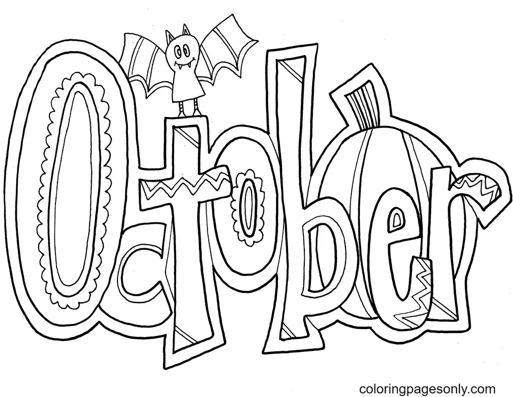 October Coloring Pages 13