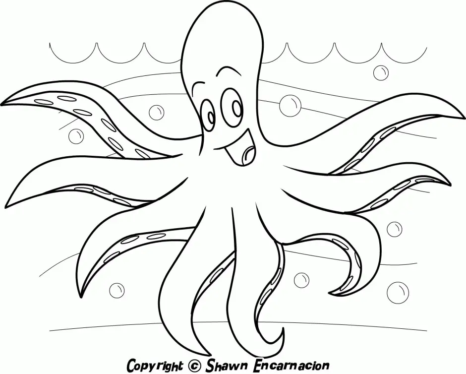 Pulpo Para Colorear 81