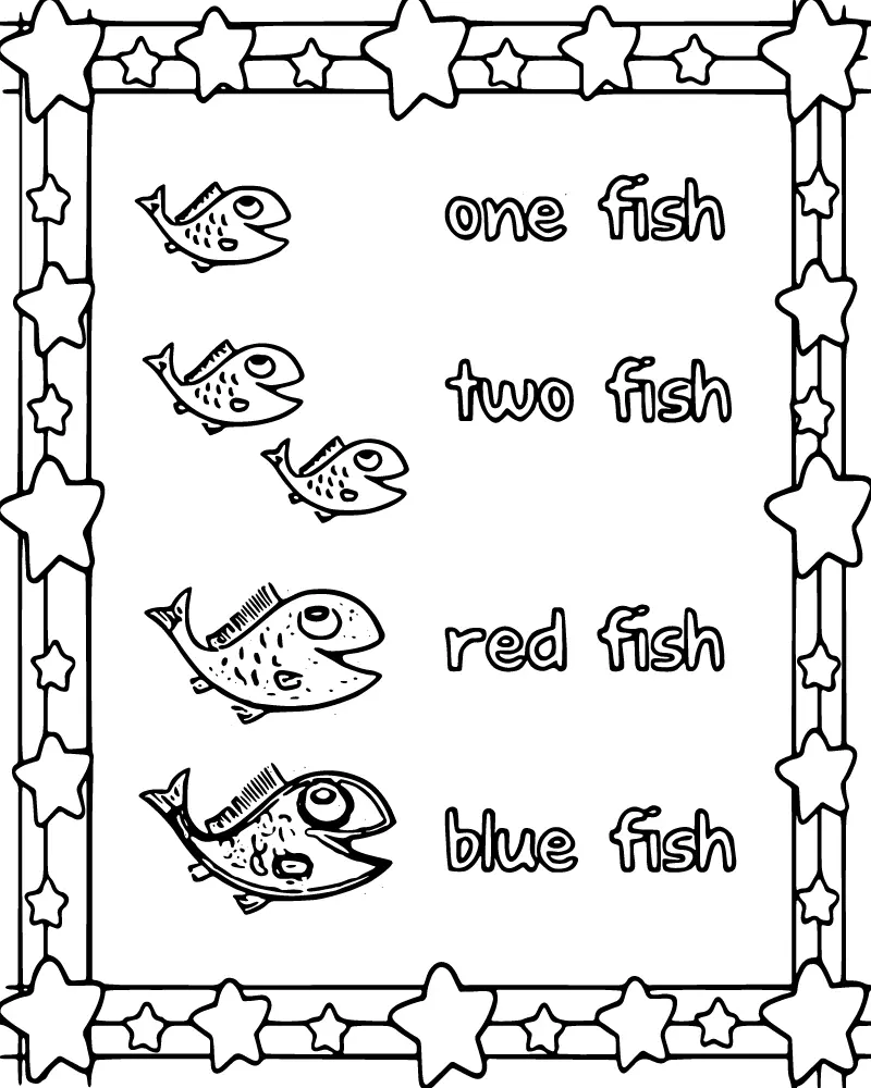 Ein Fisch Zwei Fisch Ausmalbilder 10