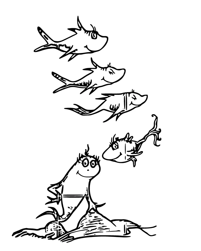 Ein Fisch Zwei Fisch Ausmalbilder 19