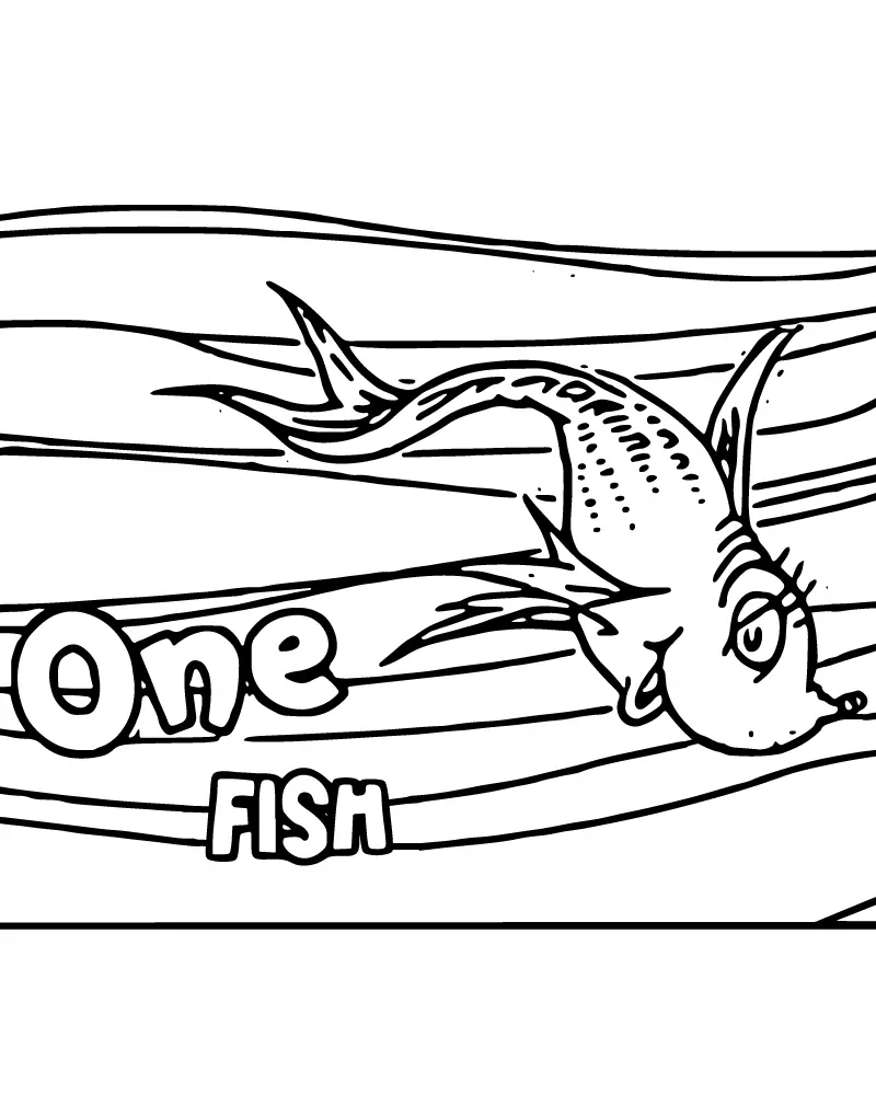Ein Fisch Zwei Fisch Ausmalbilder 3