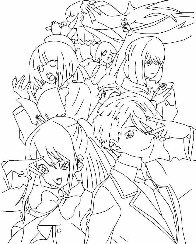 Desenhos de Oshi No Ko Para Colorir 10