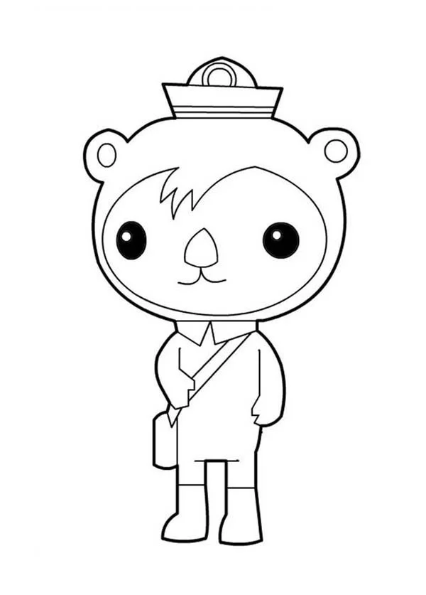 Desenhos de Lontras Para Colorir 133