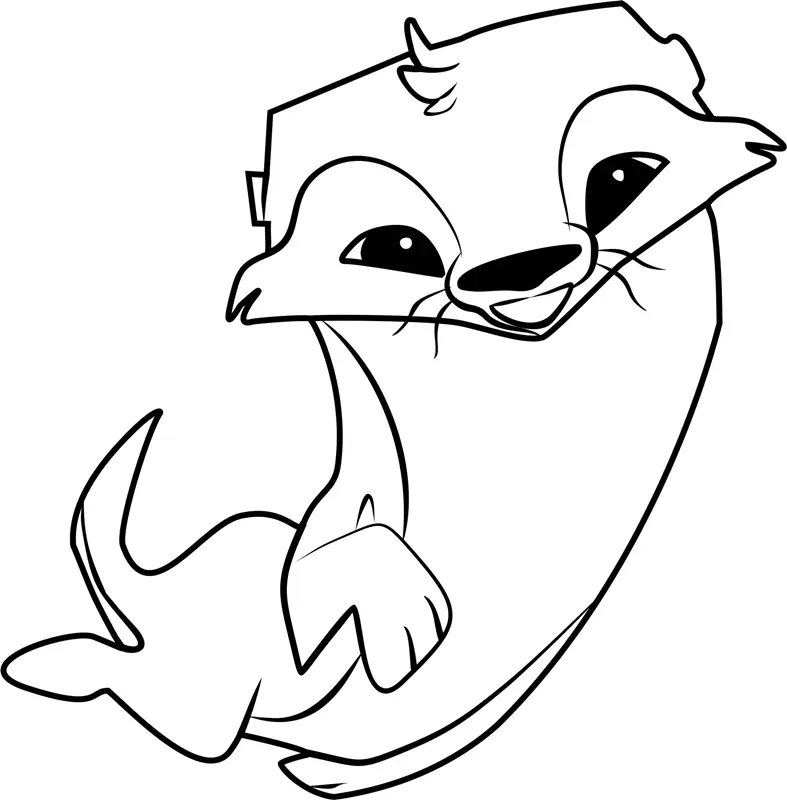 Desenhos de Lontras Para Colorir 142