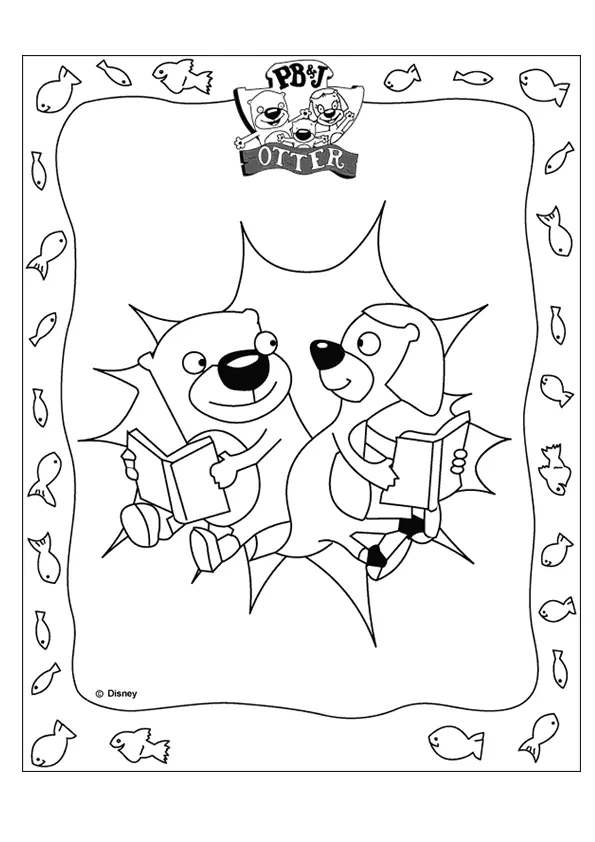 Desenhos de Lontras Para Colorir 84
