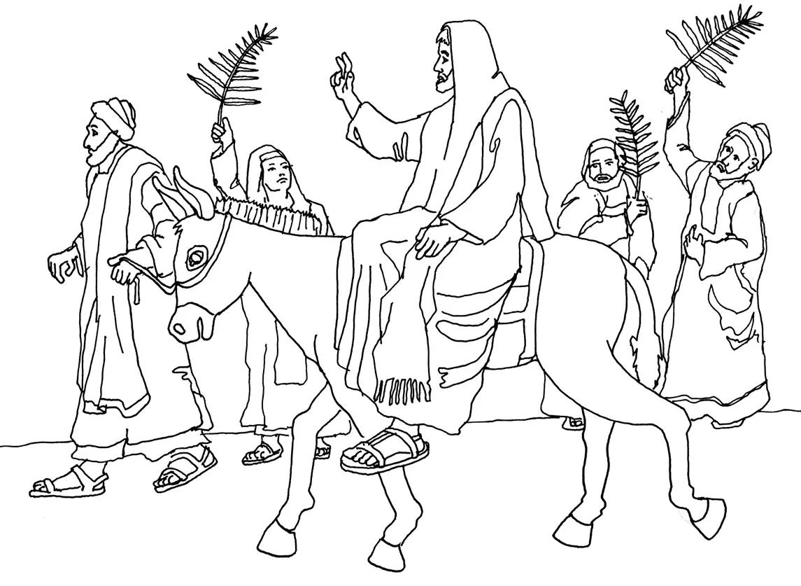 Palm Sunday Coloring Pages 15