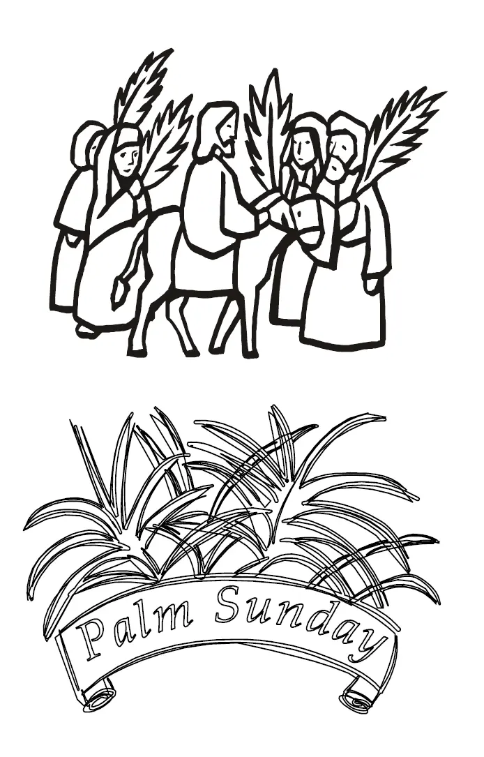 Palm Sunday Coloring Pages 18