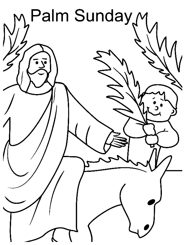 Palm Sunday Coloring Pages 21