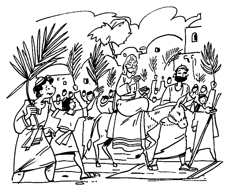 Palm Sunday Coloring Pages 23