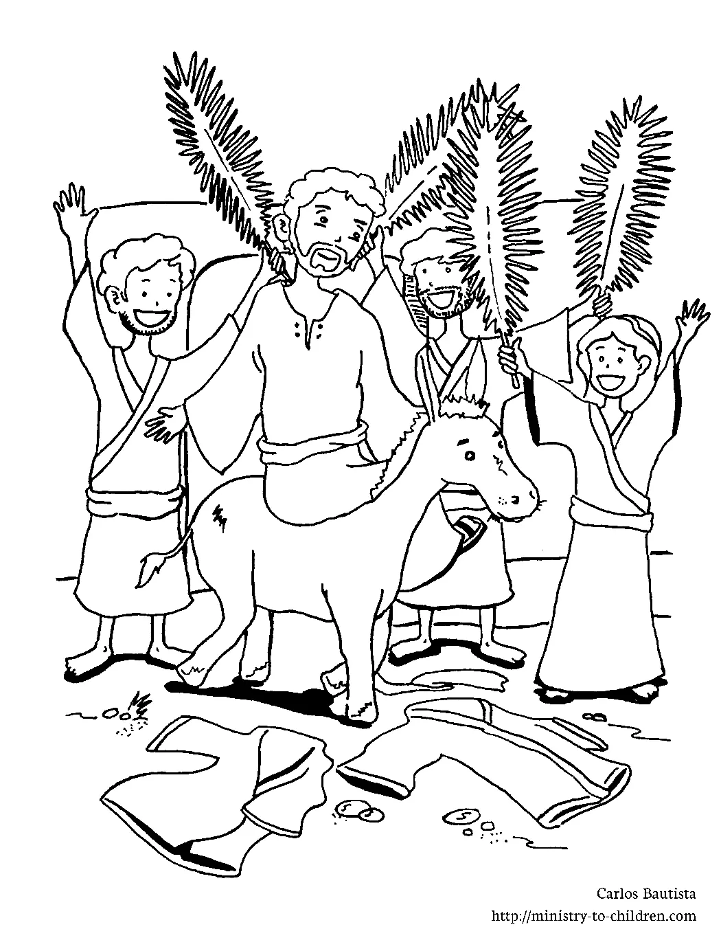 Palm Sunday Coloring Pages 33