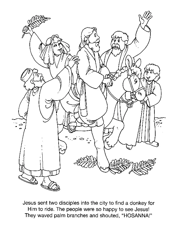 Palm Sunday Coloring Pages 34