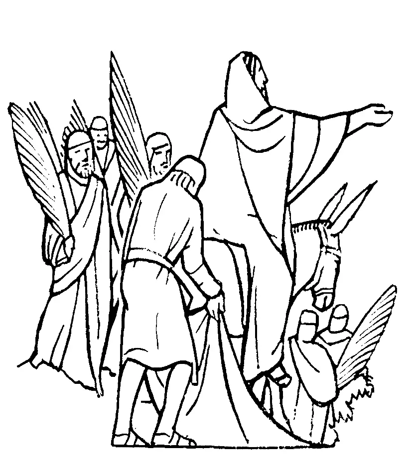 Palm Sunday Coloring Pages 35