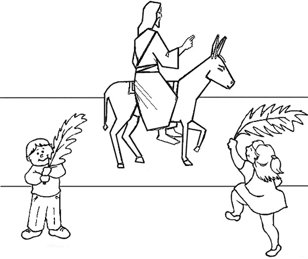 Palm Sunday Coloring Pages 37