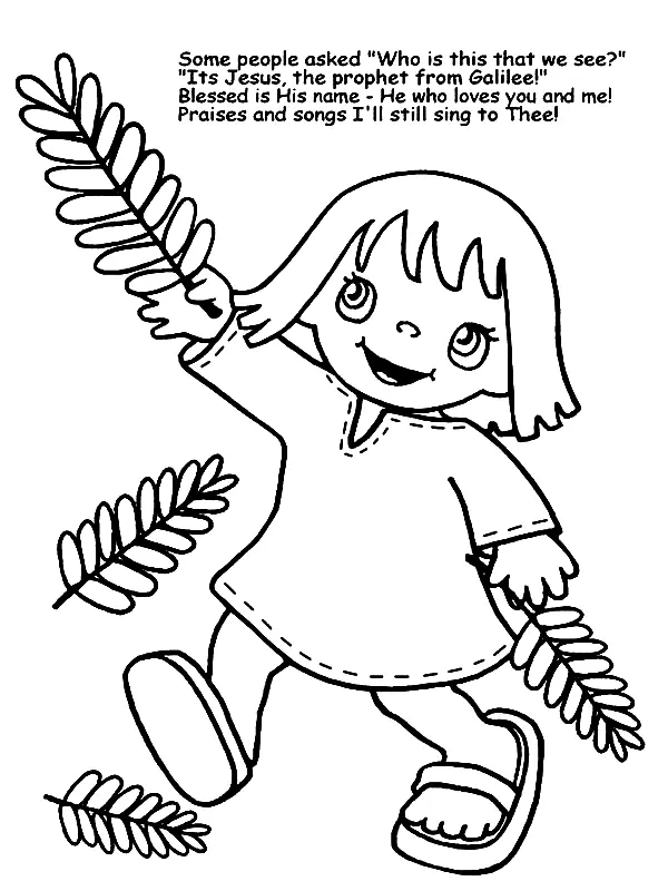 Palm Sunday Coloring Pages 39