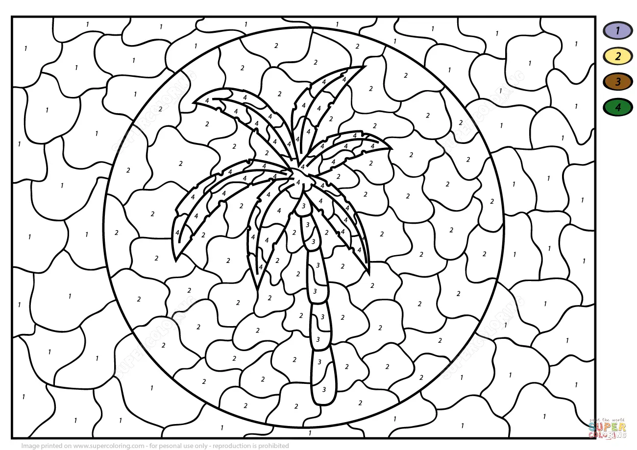 Desenhos de Palmeira Para Colorir 21