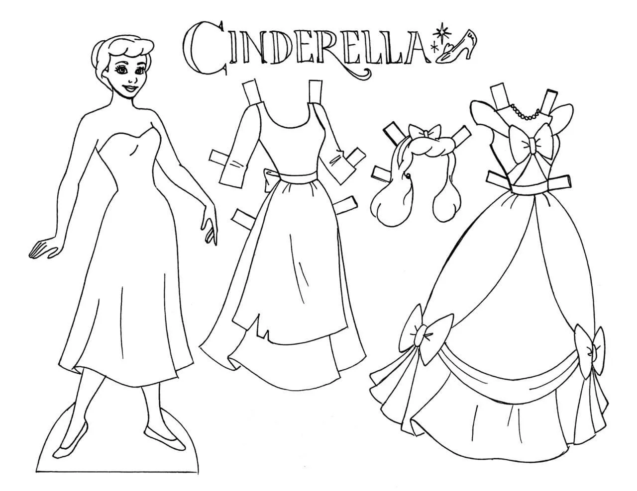 Desenhos de Paper Doll Para Colorir 95