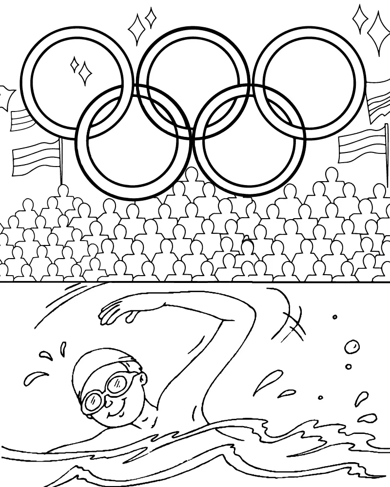 Desenhos Para Colorir Jogos Olimpicos de Paris 2024