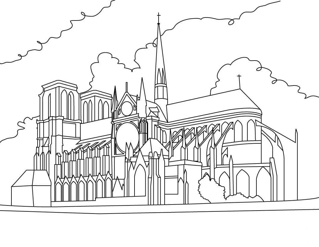 Paris Para Colorear 11