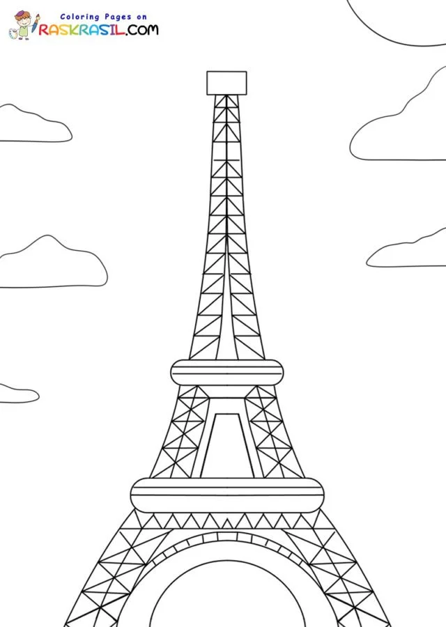 Desenhos de Paris Para Colorir 2