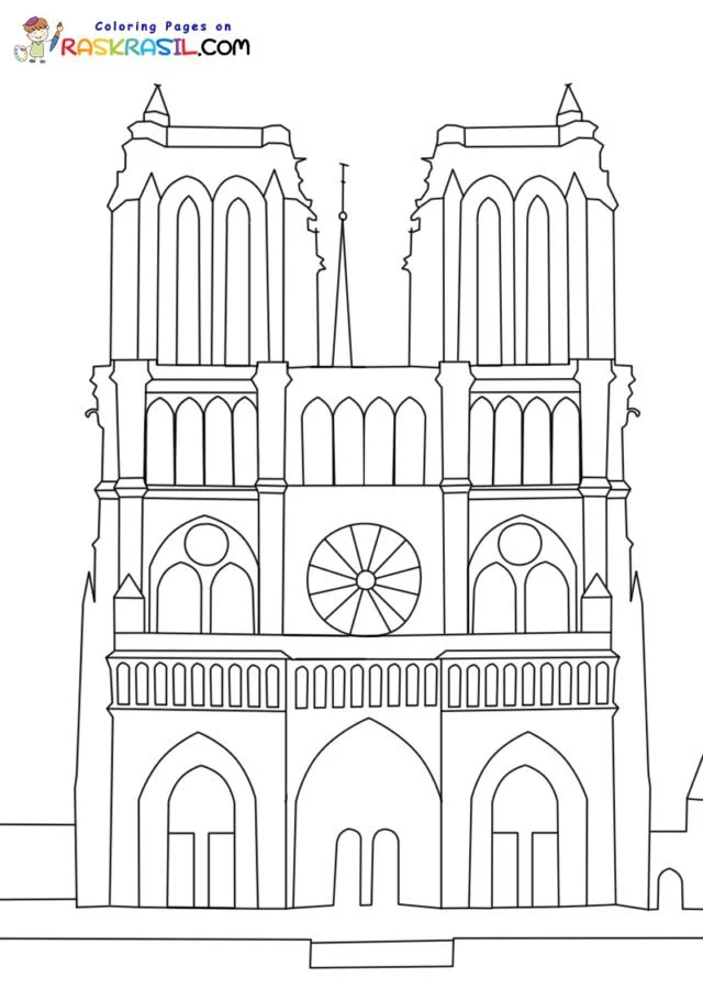 Desenhos de Paris Para Colorir 3