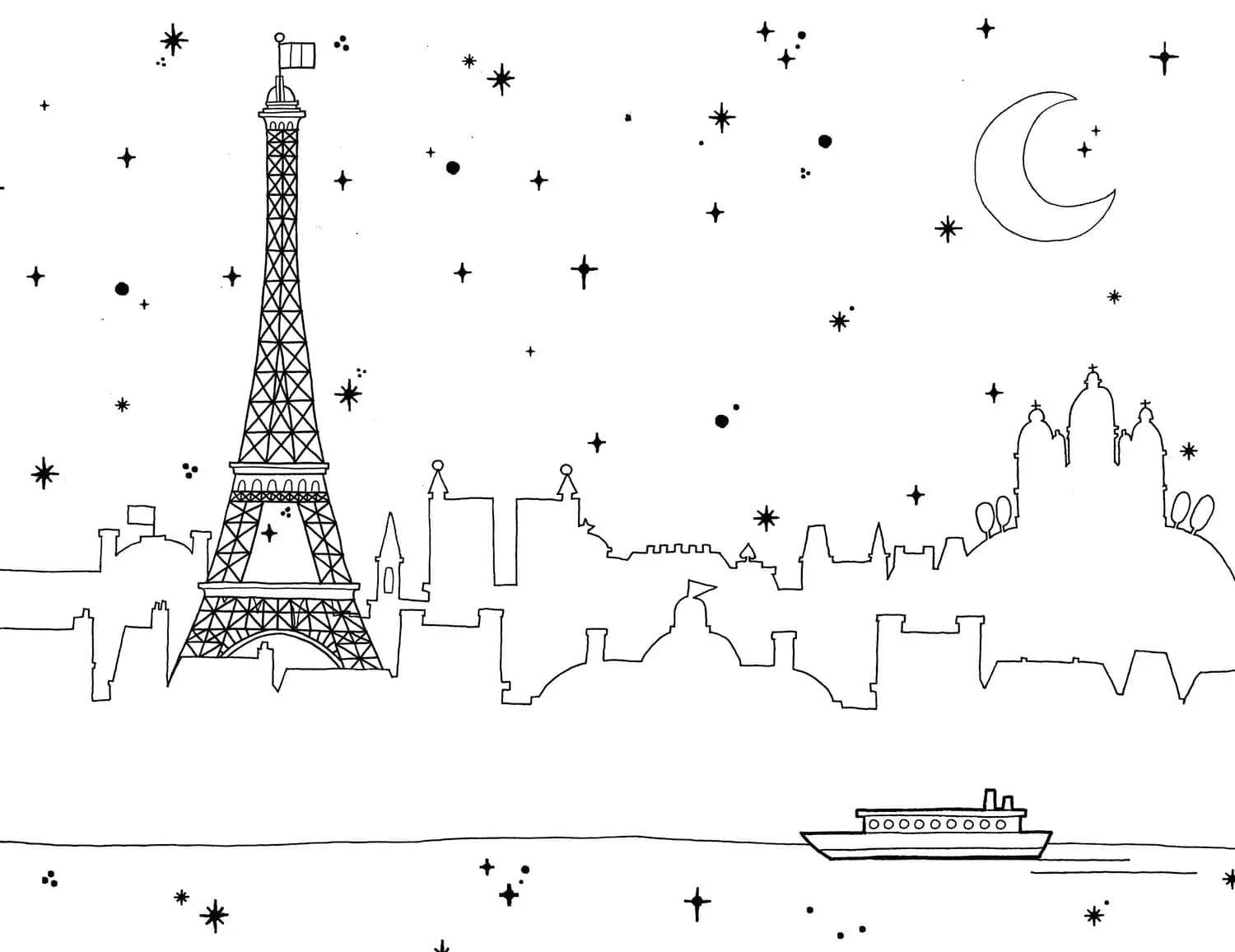 Paris Coloring Pages 44