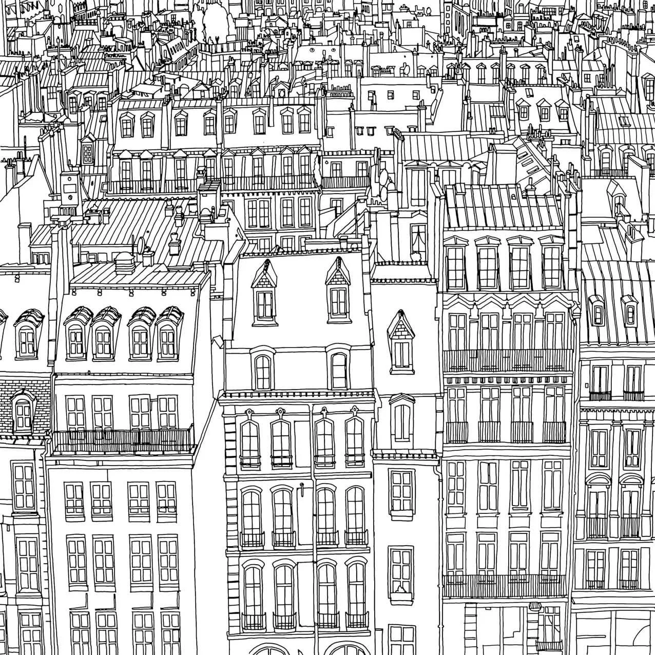 Desenhos de Paris Para Colorir 54