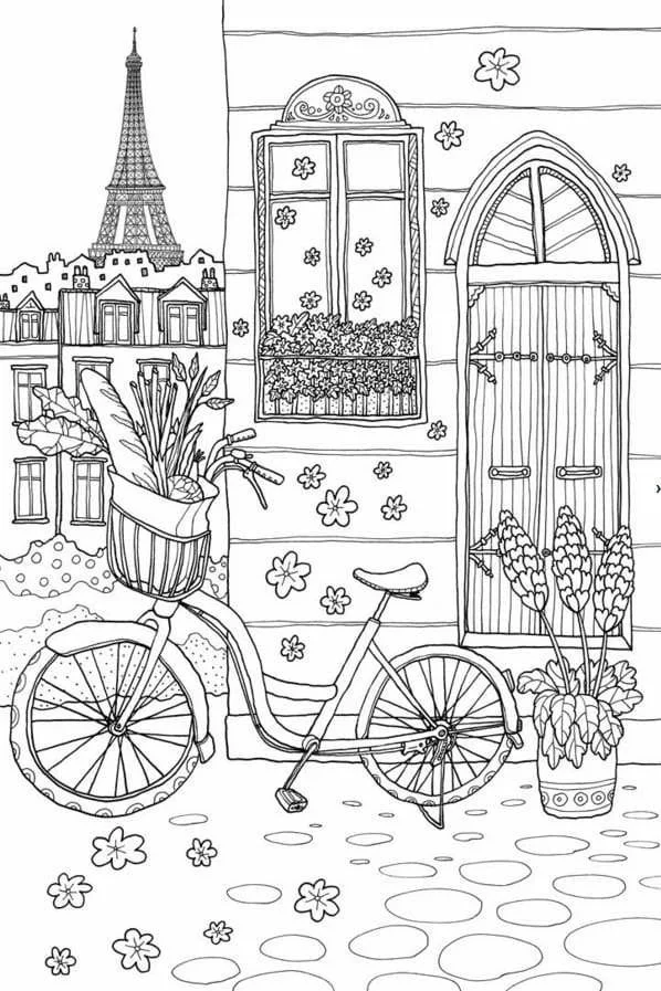 Paris Coloring Pages 60