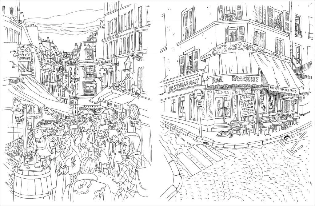 Desenhos de Paris Para Colorir 64