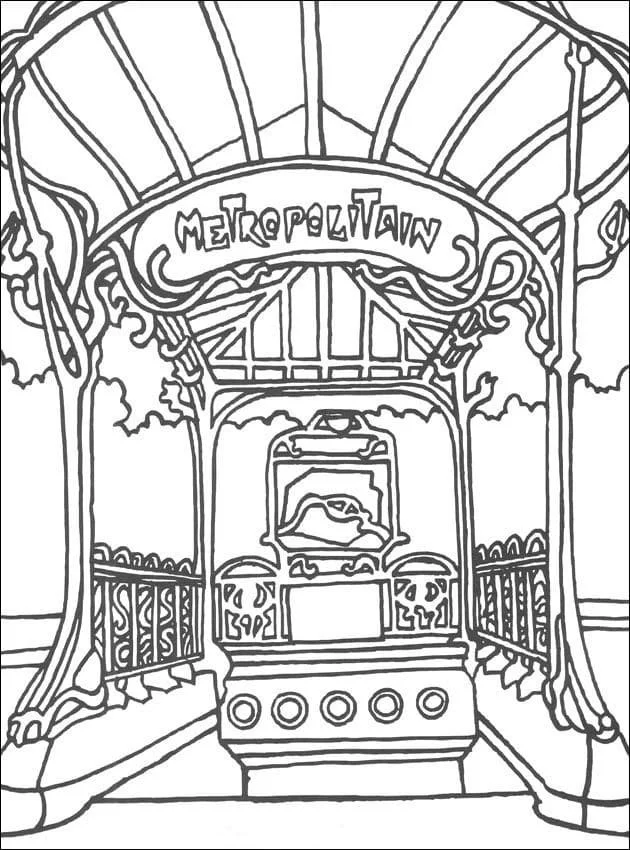 Desenhos de Paris Para Colorir 68