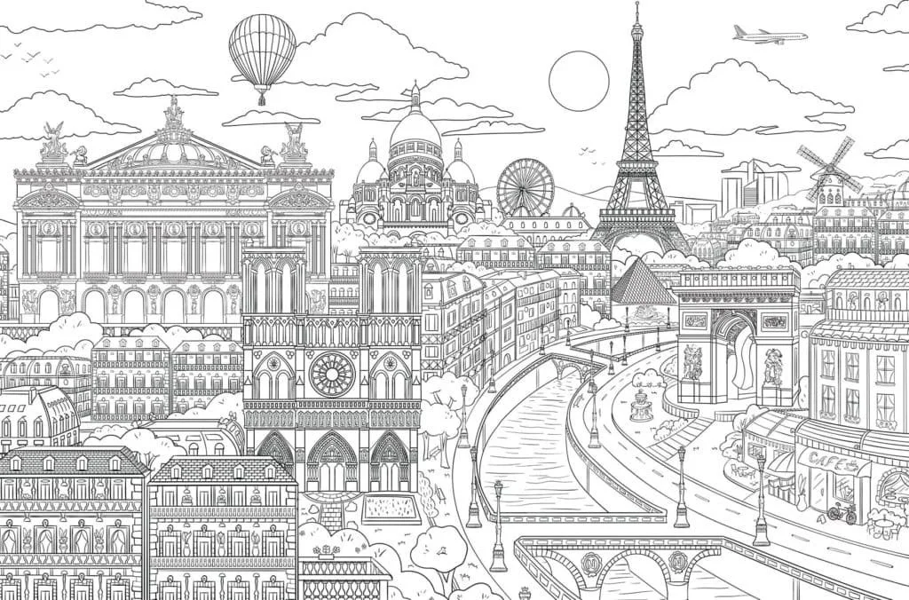 Paris Coloring Pages 70