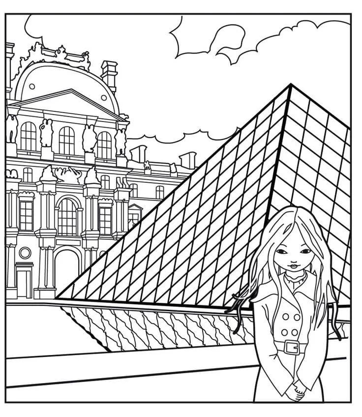 Desenhos de Paris Para Colorir 71