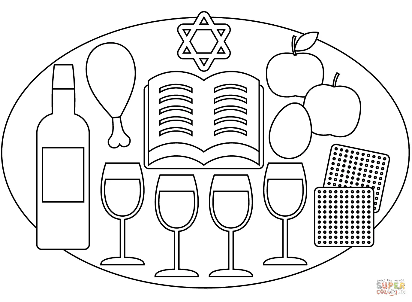 Passover Coloring Pages 8