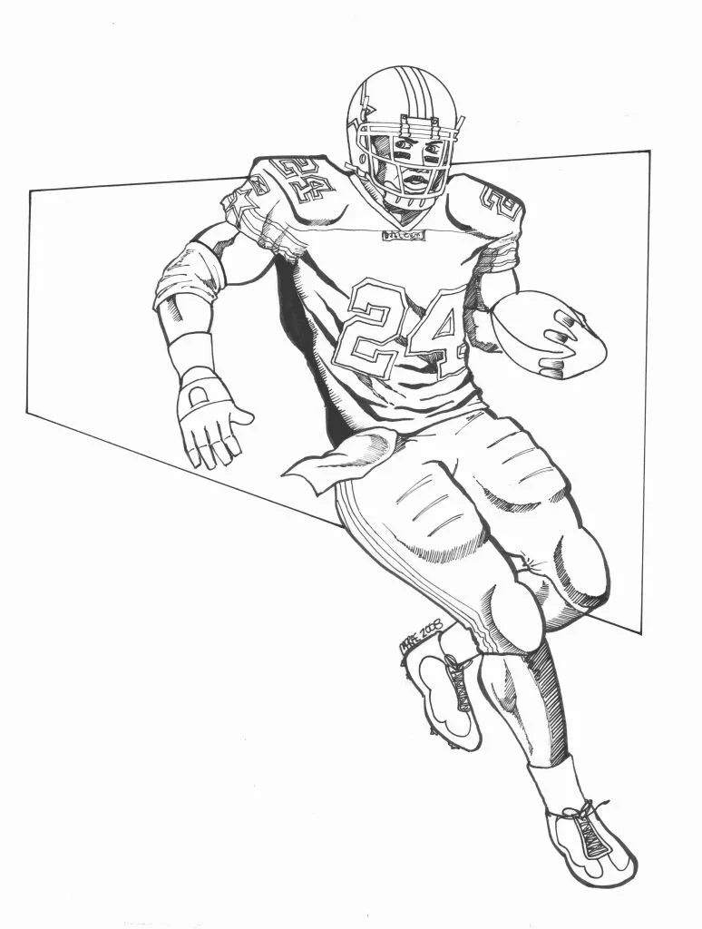 Patrick Mahomes Coloring Pages 16