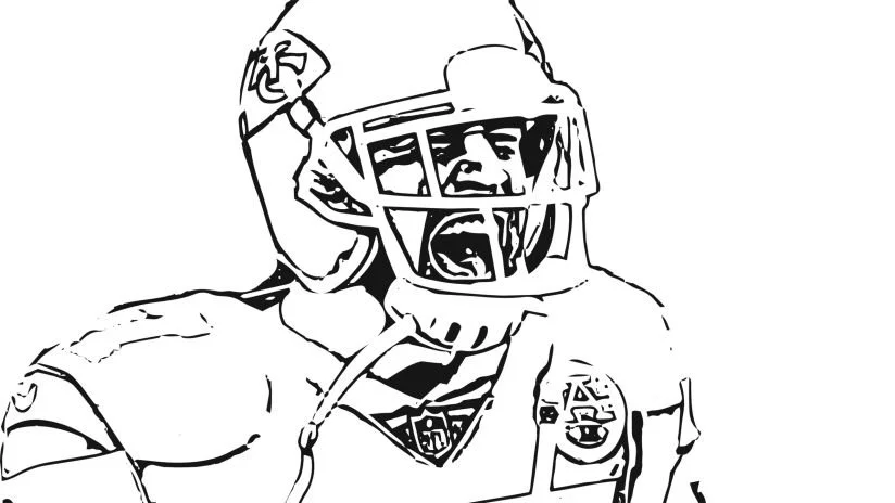 Patrick Mahomes Coloring Pages 4