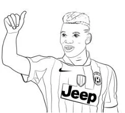 Paul Pogba Coloring Pages 5