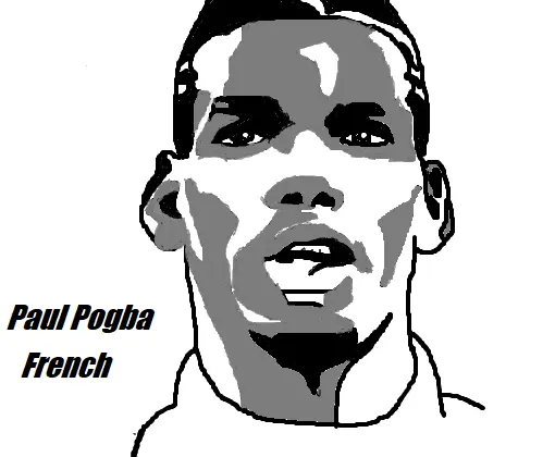 Paul Pogba Coloring Pages 7