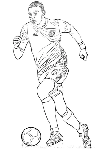 Paul Pogba Coloring Pages 9