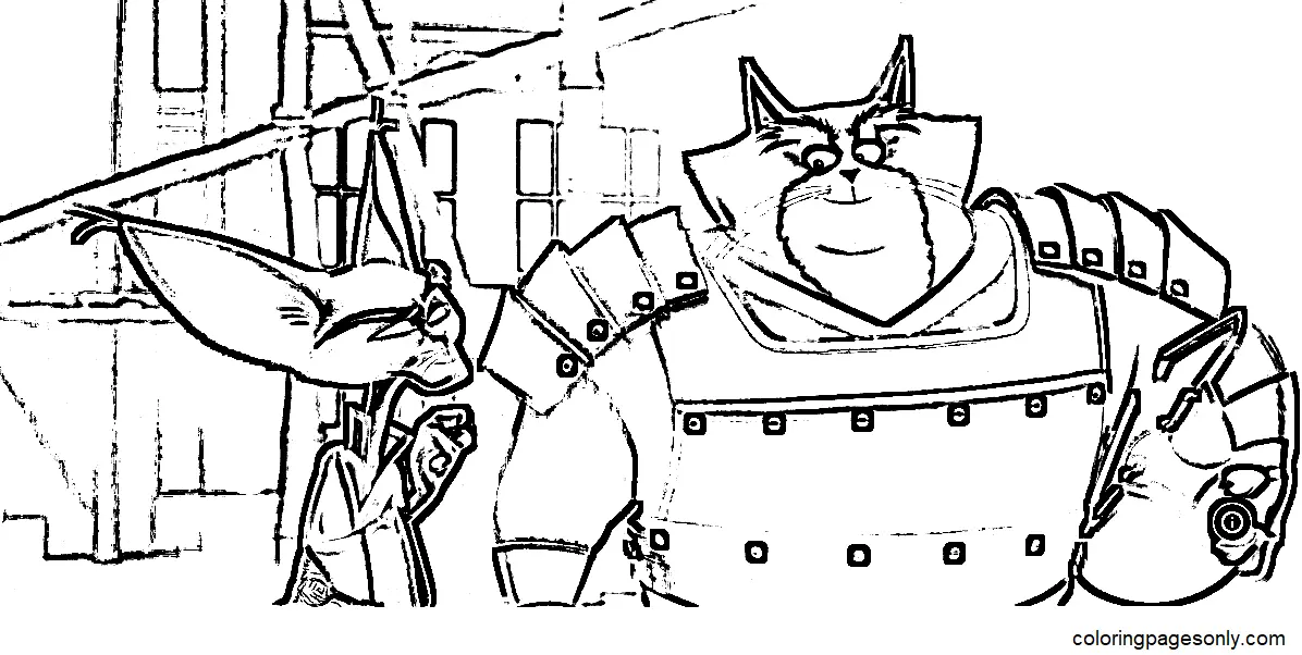 Paws of Fury The Legend of Hank Coloring Pages 6