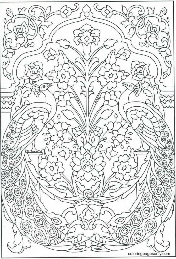 Peacock Coloring Pages 29