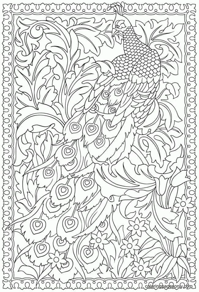 Peacock Coloring Pages 35