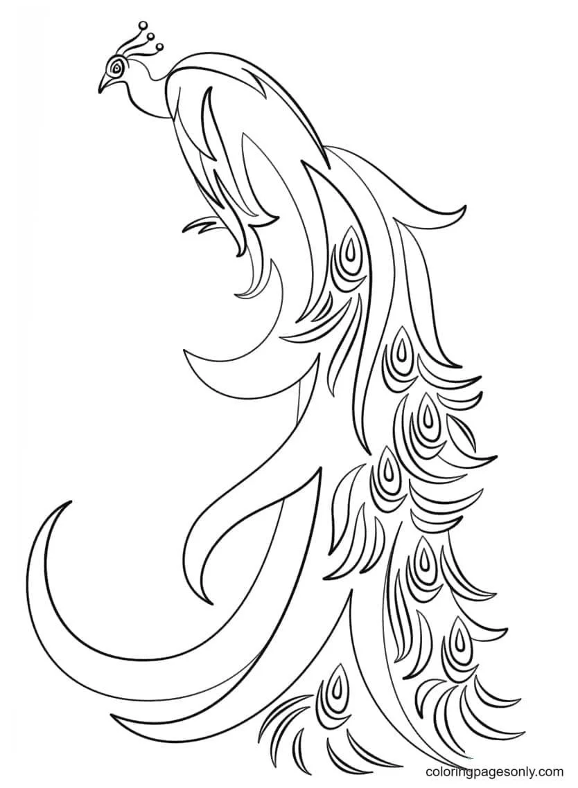 Peacock Coloring Pages 39