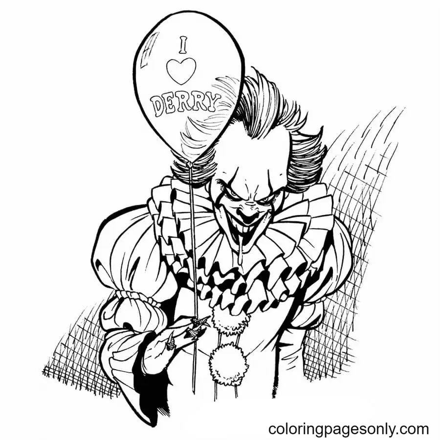 Pennywise Coloring Pages 32