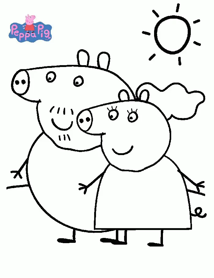 Desenhos de Peppa Pig Para Colorir 15